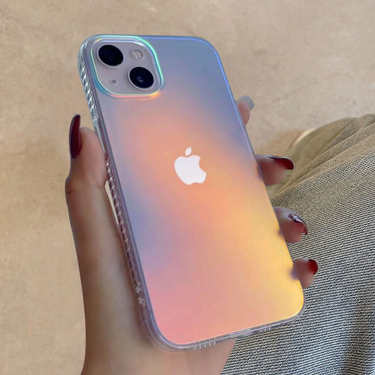 Matte Laser Aurora Case for iPhone