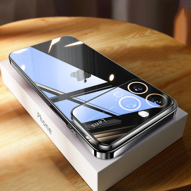 Ultra Thin Hard Plating Transparent  Case For iPhone