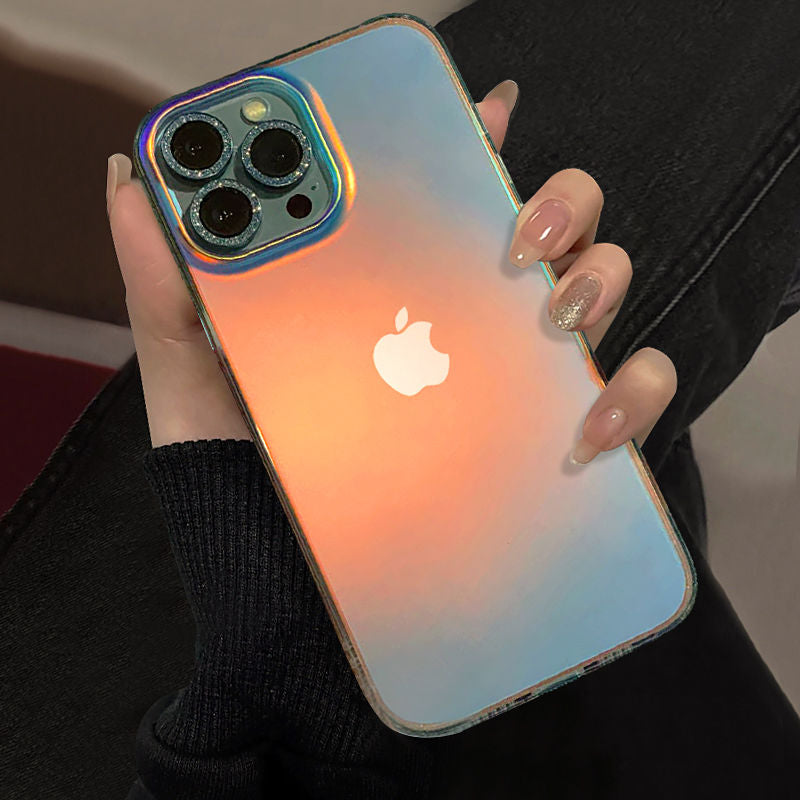 Matte Laser Aurora Case for iPhone