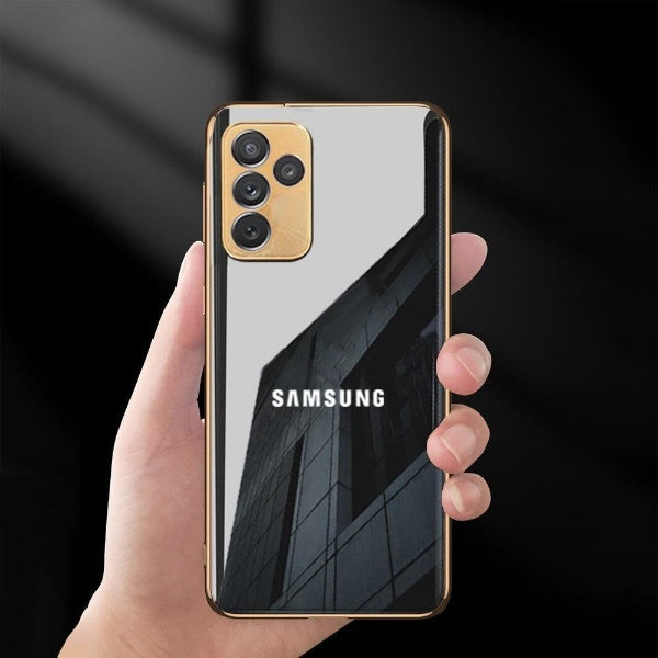 Gold Edge logo Case For Samsung M52