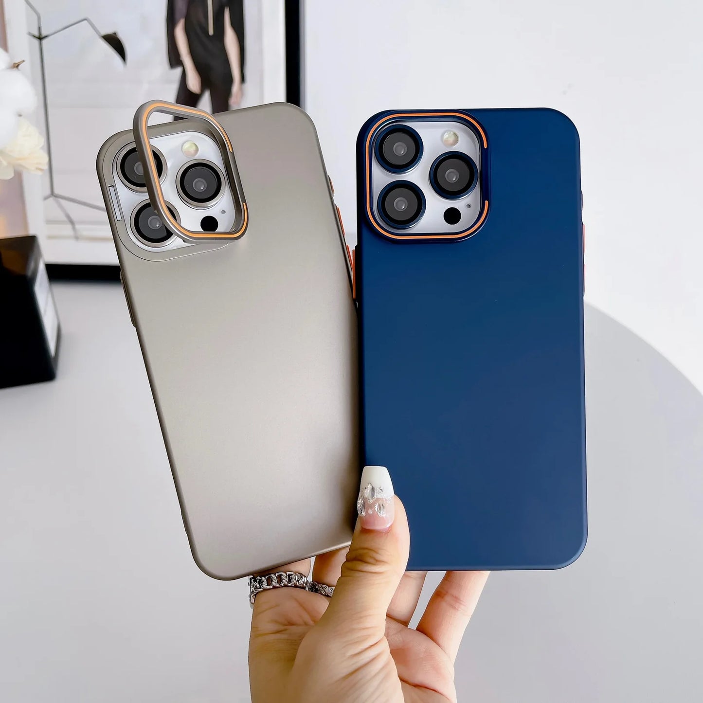 New Grip Camera Stand Case For iPhone 15 Series