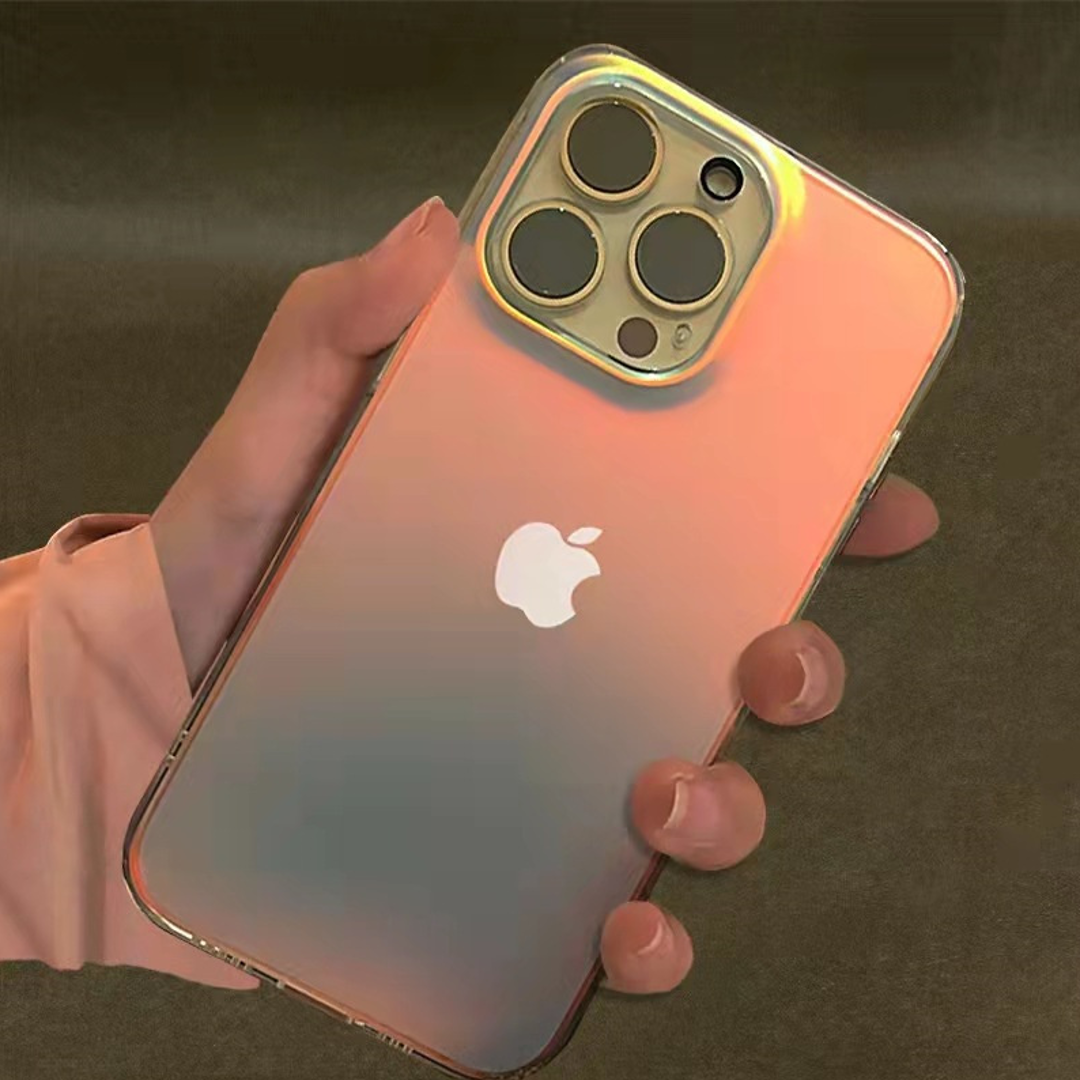 Matte Laser Aurora Case for iPhone