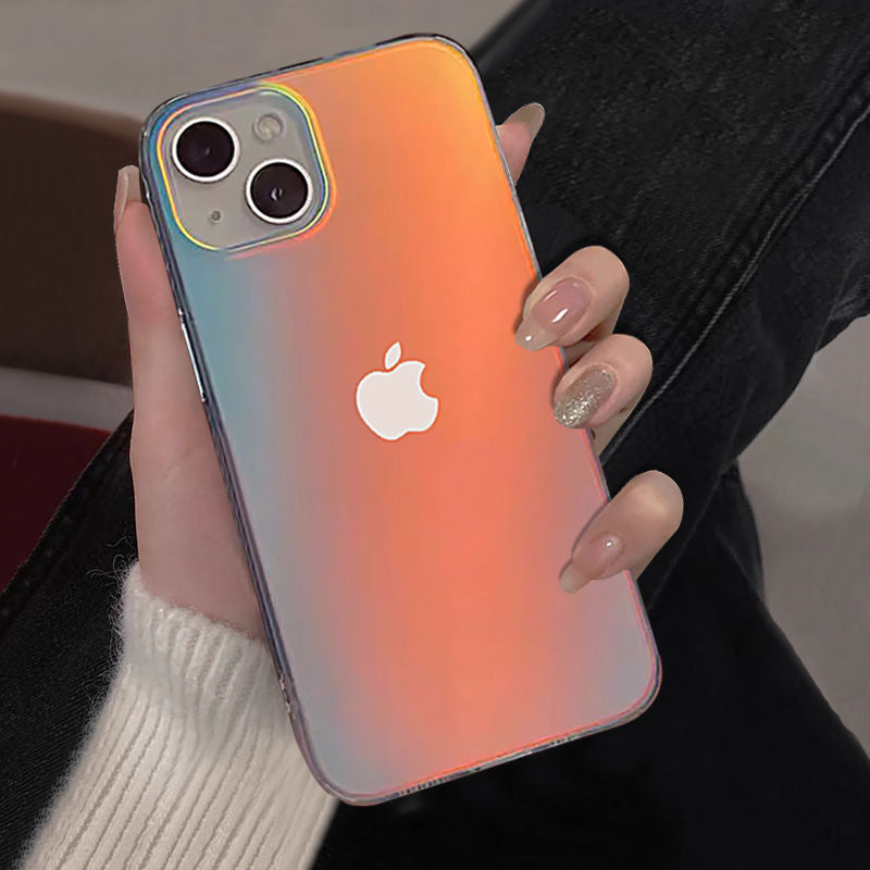 Matte Laser Aurora Case for iPhone