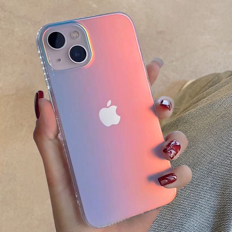 Matte Laser Aurora Case for iPhone