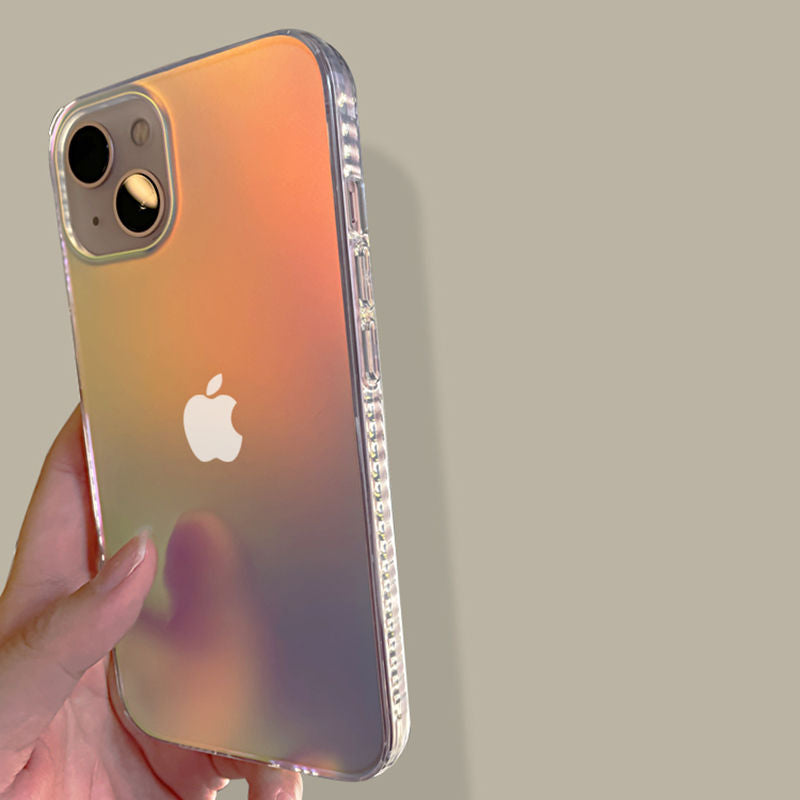 Matte Laser Aurora Case for iPhone