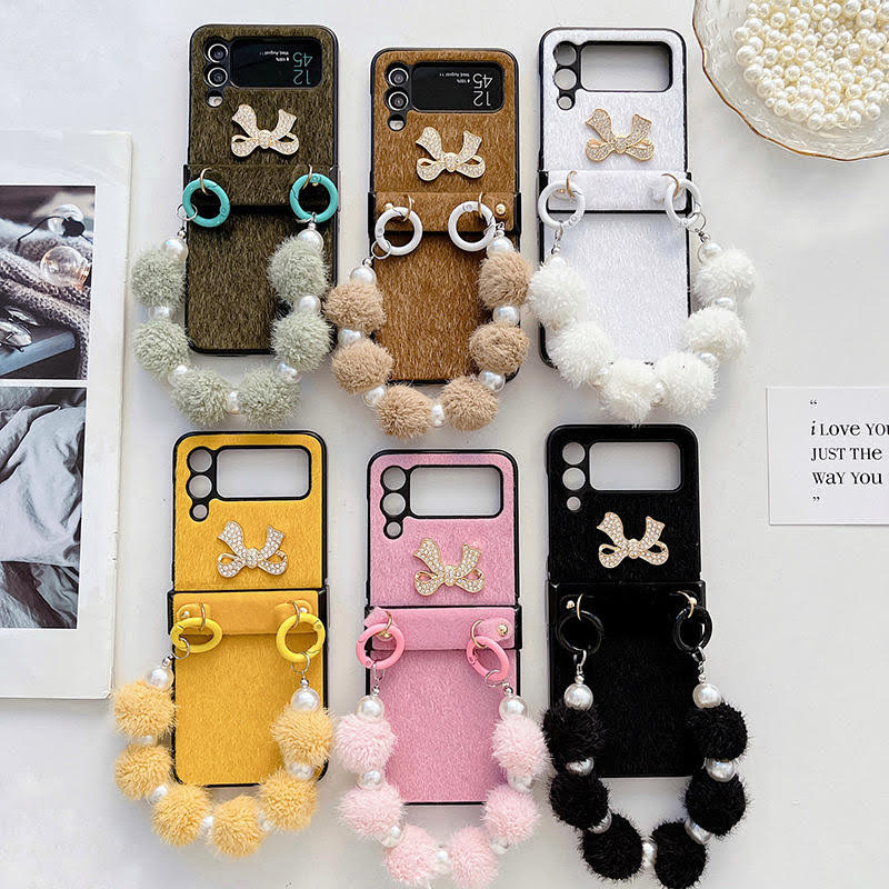 Luxury Cute Bow With Bracelet Case for Samsung Galaxy Z Flip