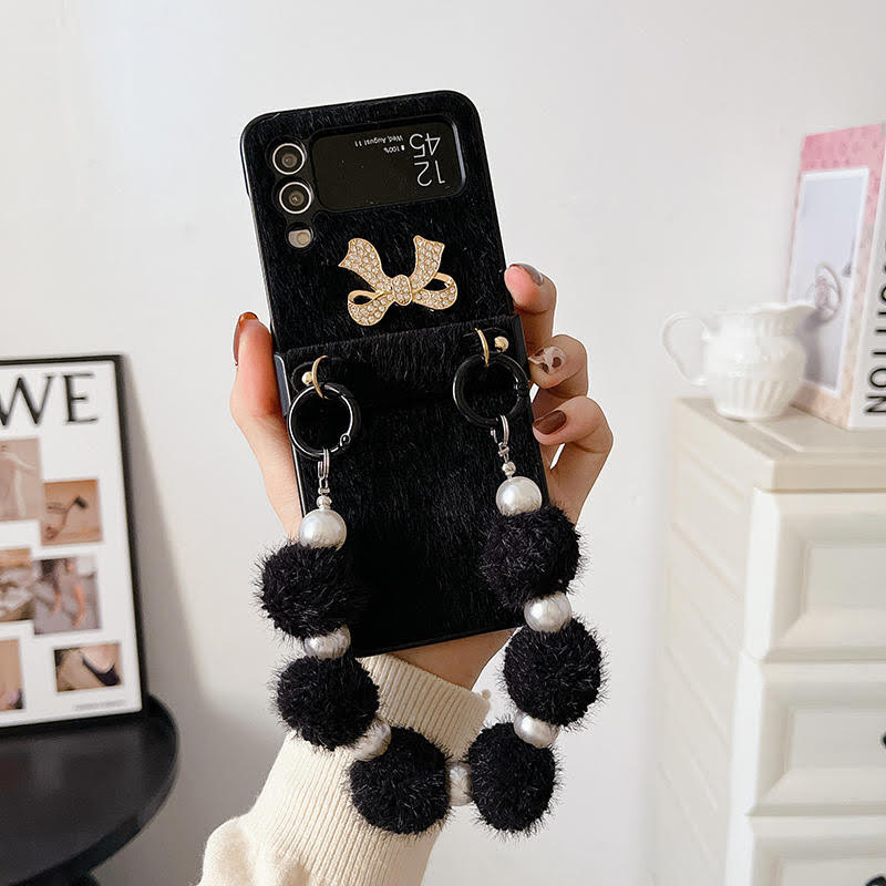 Luxury Cute Bow With Bracelet Case for Samsung Galaxy Z Flip