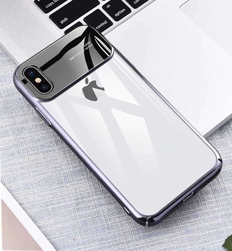 Ultra Thin Hard Plating Transparent  Case For iPhone